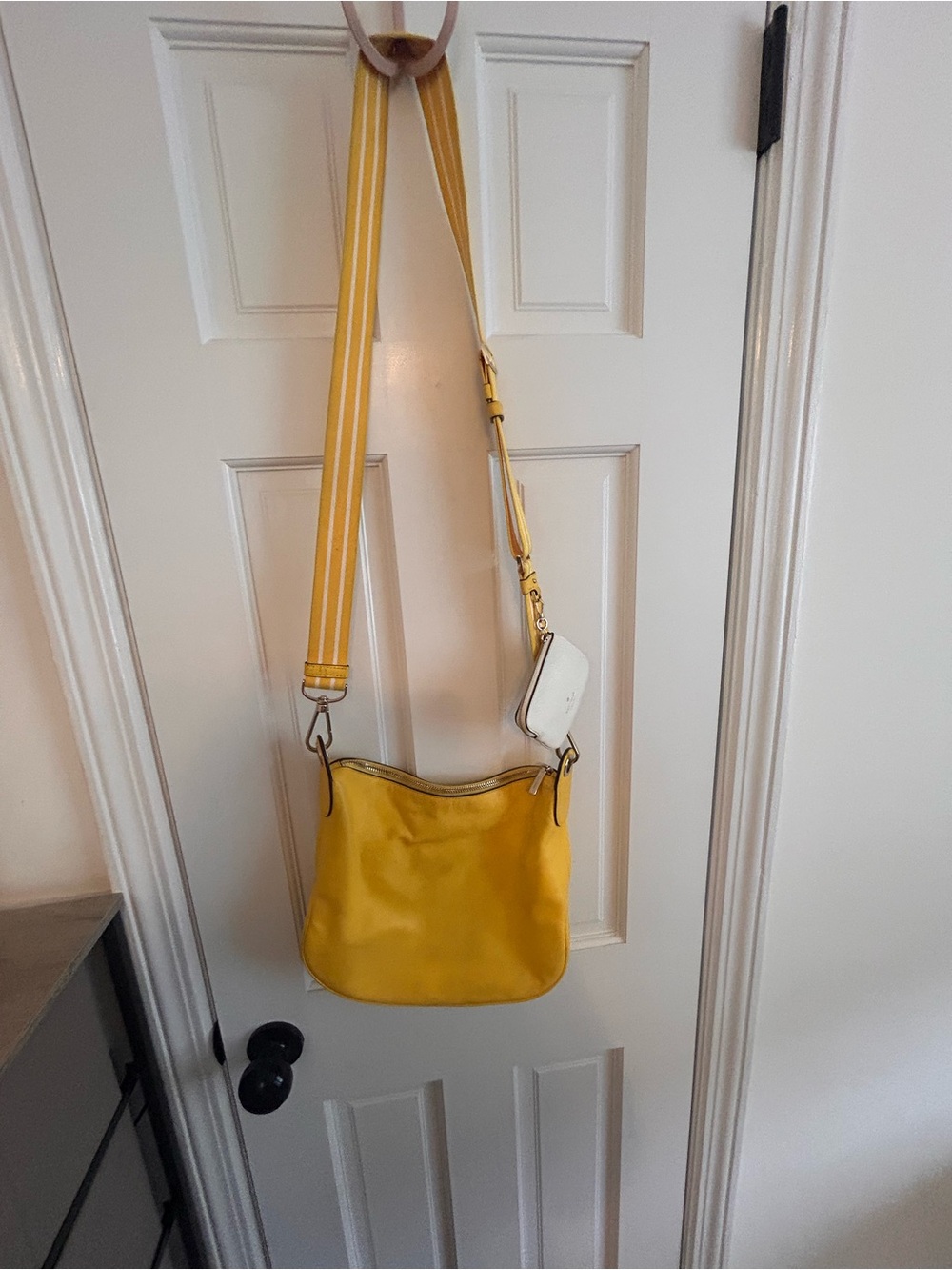 kate spade Yellow Leather Crossbody Bag with Gold Hardware - Picture 3 of 11